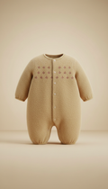 Cashmere Romper with Pony Buttons