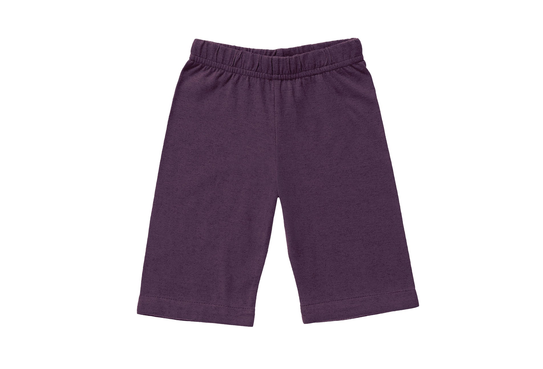 Horsey baby pants in Heritage carrot purple, luxury machine-washable cashmere & cotton blend, sizes 00000–0